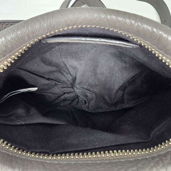 MARC JACOBS GRAY MINI CROSSBODY BAG WORKWEAR PEBBLED LEATHER MODEL: M0009470 - Picture 6 of 16